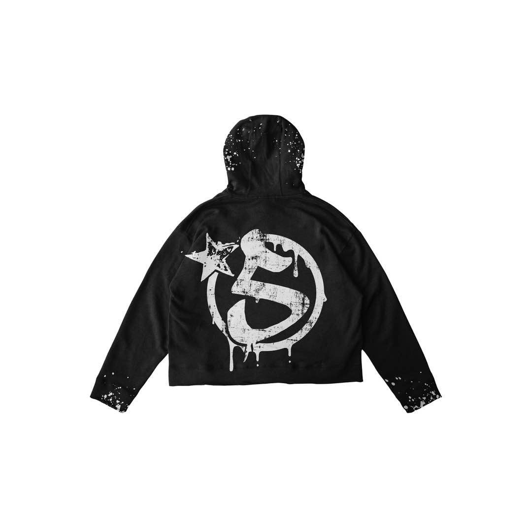 'FIVESTAR' CROPPED HOODIE