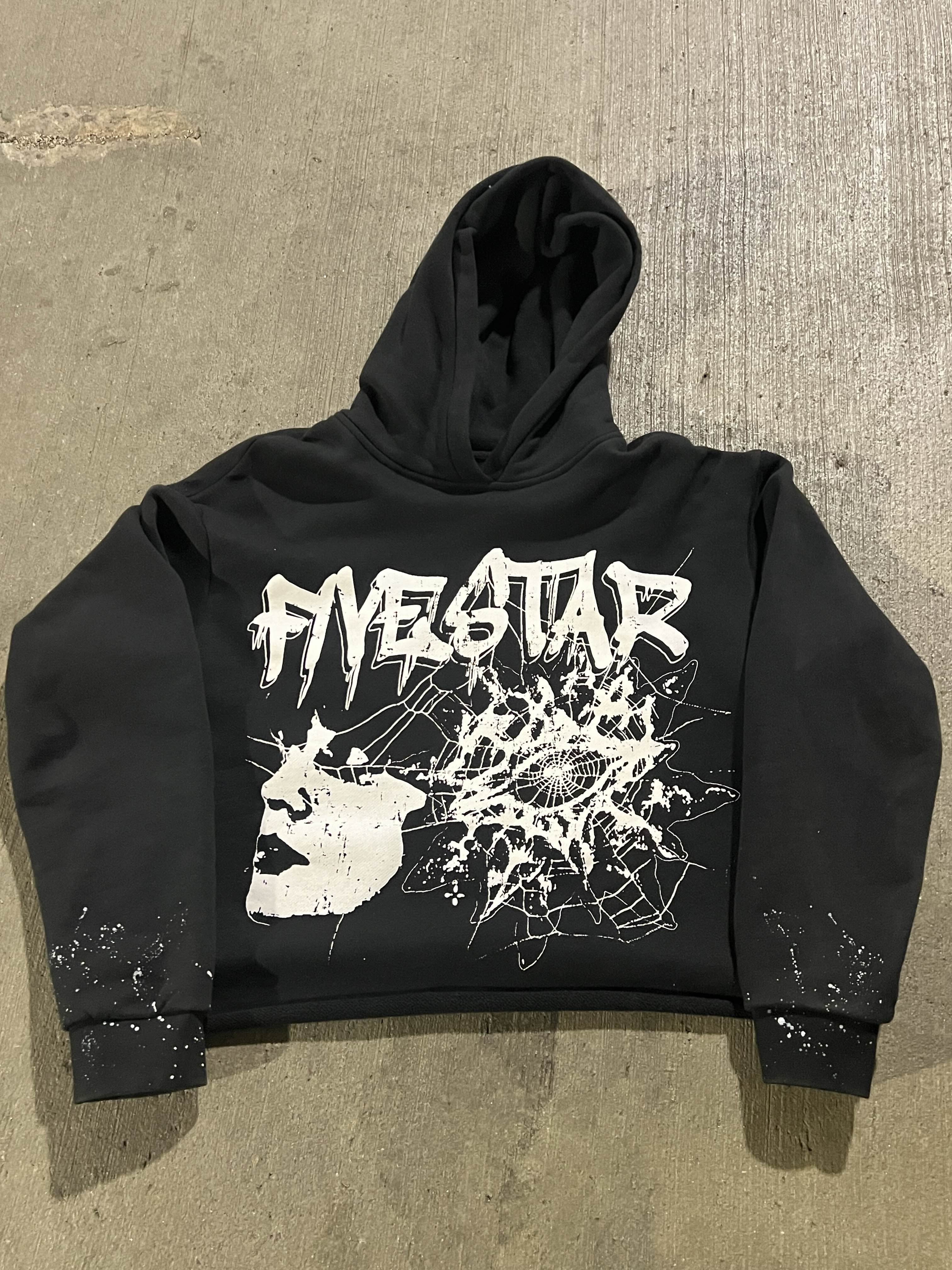 'FIVESTAR' CROPPED HOODIE