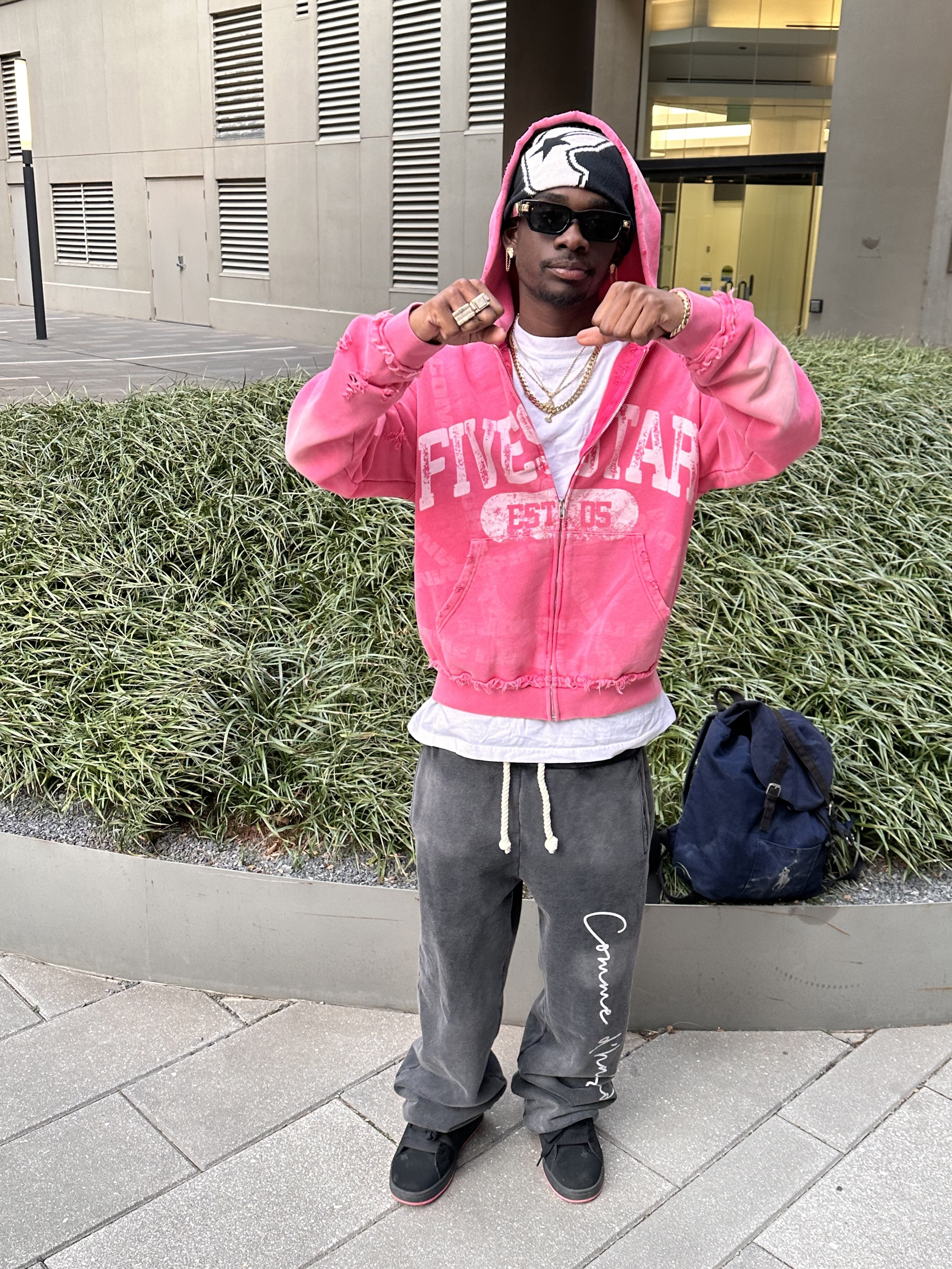 'Fivestar' Pink Zipup