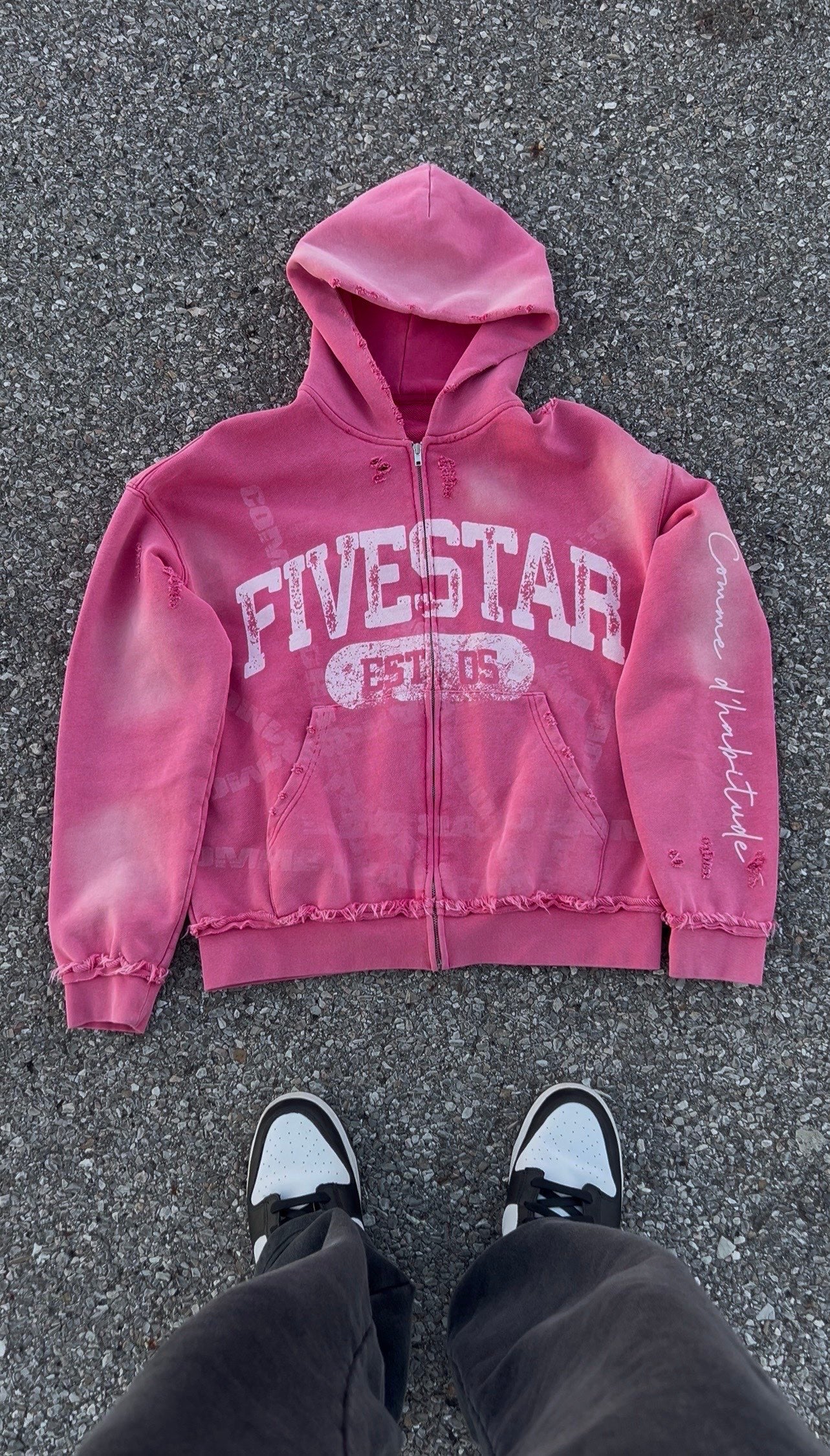 'Fivestar' Pink Zipup